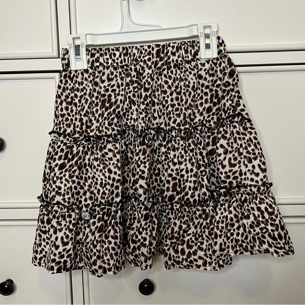 SHIEN cheetah skirt